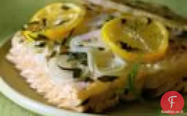 Salmone alla griglia con finocchio e Dragoncello