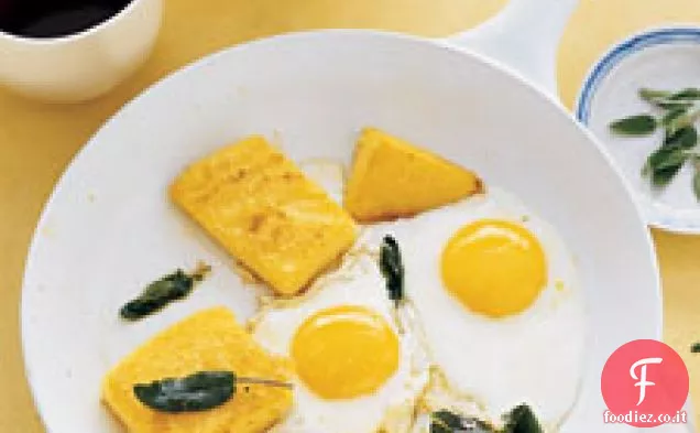 Polenta fritta, Uova e Salvia