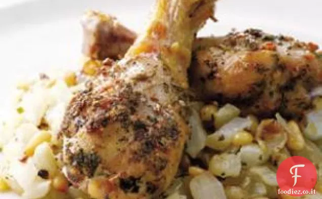 Pollo arrosto e finocchio