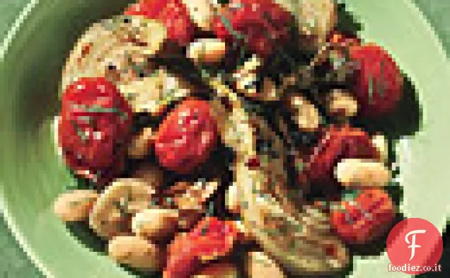 Olio d'Oliva Pomodori Arrostiti e Finocchio con Fagioli Bianchi