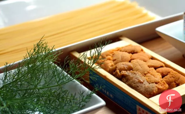 Pasta Cremosa Uni con Fronde di Finocchio