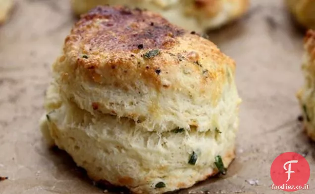 Feta ed erba cipollina Panna acida Focaccine