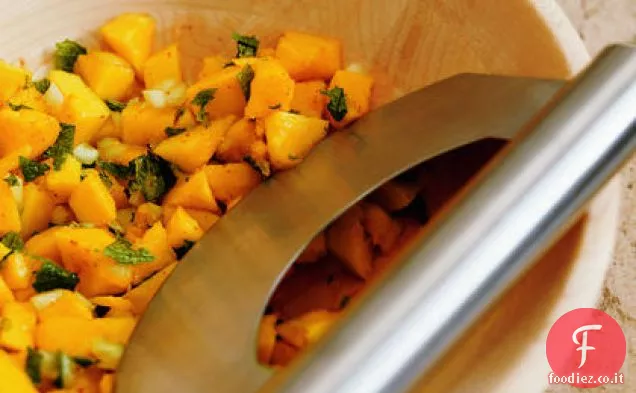 Salsa di papaya e menta