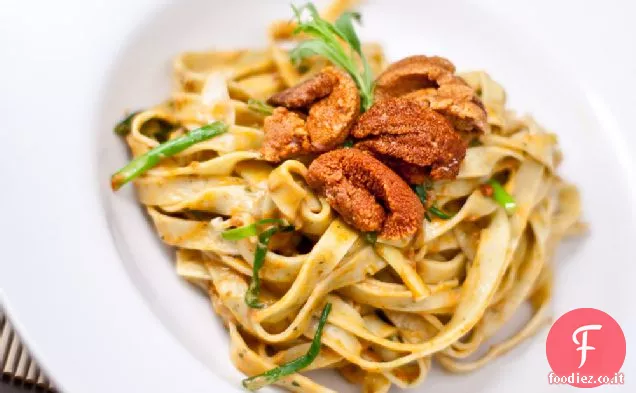 Tagliatelle di Dragoncello al Burro di Ricci di Mare