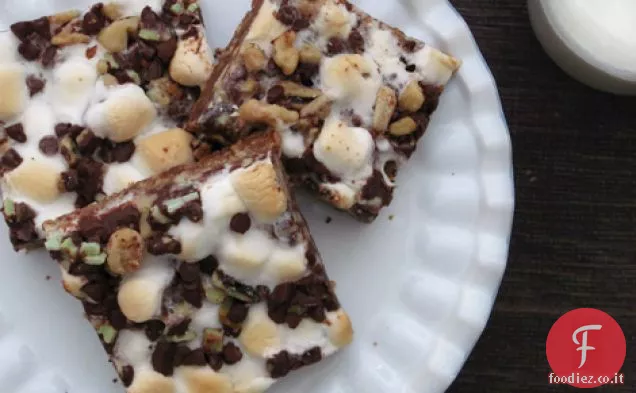 Barrette di cioccolato alla menta Rocky Road