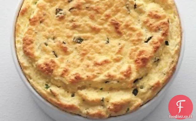 Soufflé di Ricotta alle erbe