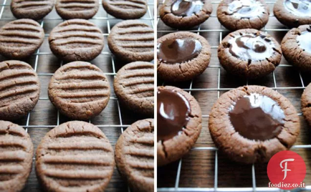 Biscotti al cioccolato alla menta con Ganache opzionale