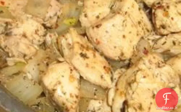 Pollo alla griglia ed erbe aromatiche