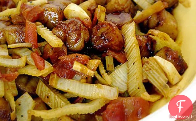 Capesante affumicate con Finocchio e Pomodoro