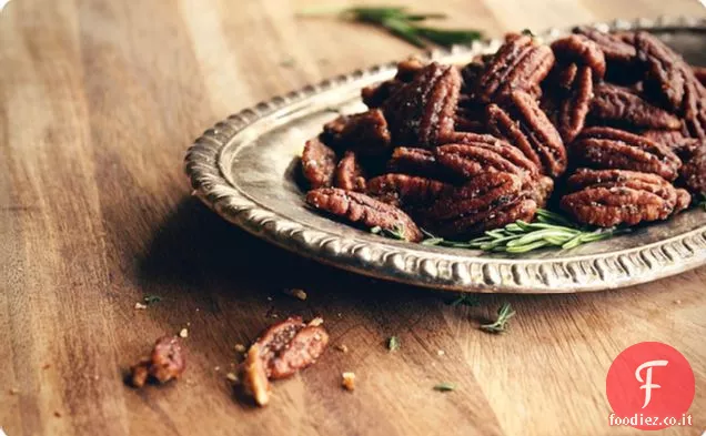 Noci Pecan candite al Rosmarino e Timo