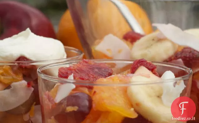 Ambrosia all'arancia Rossa con Crème Fraiche