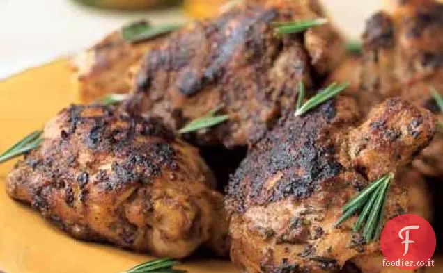 Pollo alla griglia con glassa di uva fresca