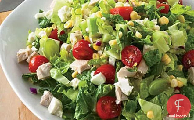 Insalata tritata con uva e menta