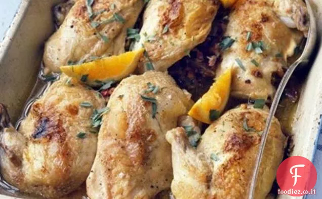 Petti di pollo con ripieno di uva e pecan