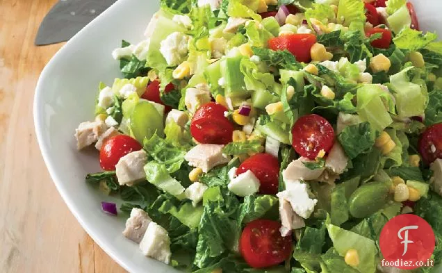 Insalata tritata con uva e menta