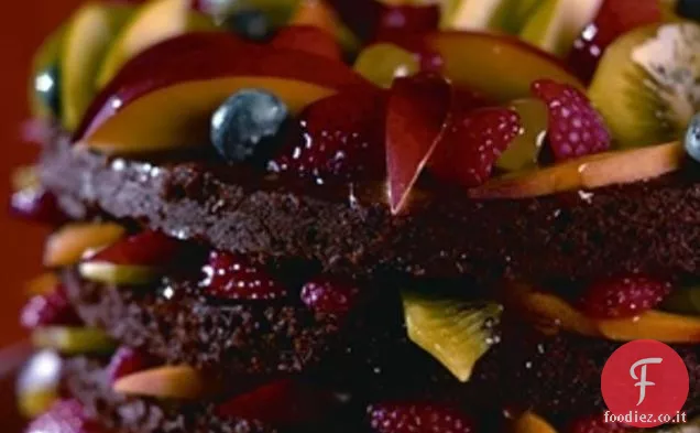 Torta al cioccolato e frutta per Kwanzaa