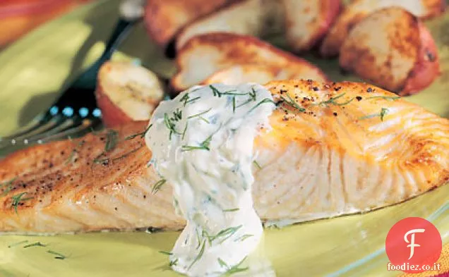 Salmone con Crema di Senape
