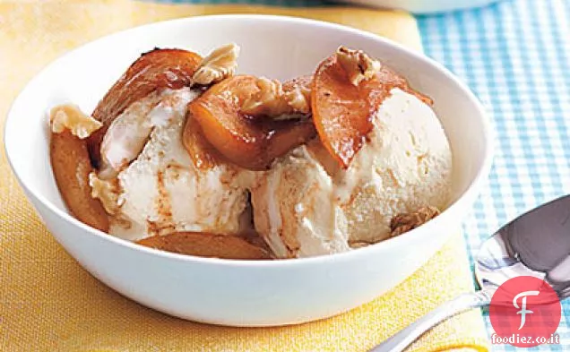 Mele d'acero con gelato
