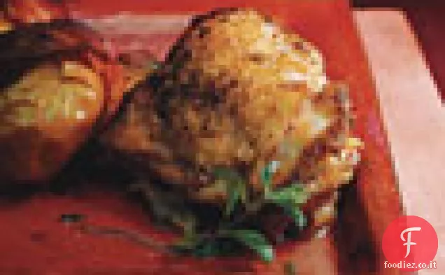 Pollo al forno e bacon-avvolto Lady Mele