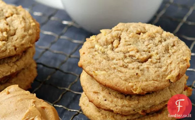 Biscotti al burro di arachidi alla mela