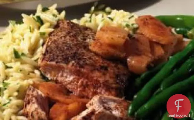 Pollo e mele speziate