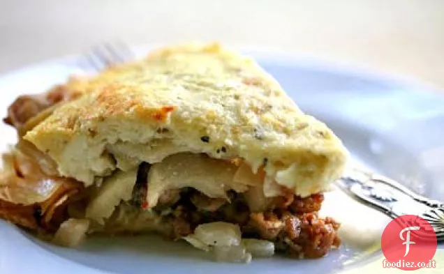 Torta di mele e salsiccia