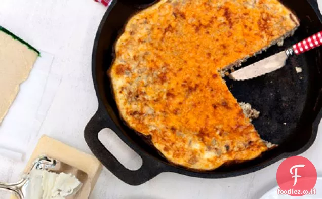 Pancetta di formaggio Frittata di Mele