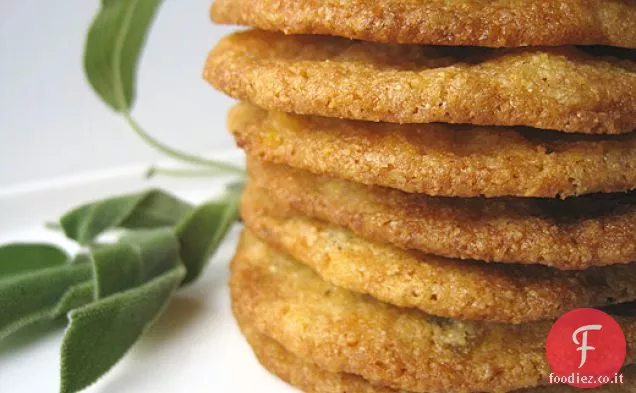 Biscotti di albicocca, salvia e farina di mais