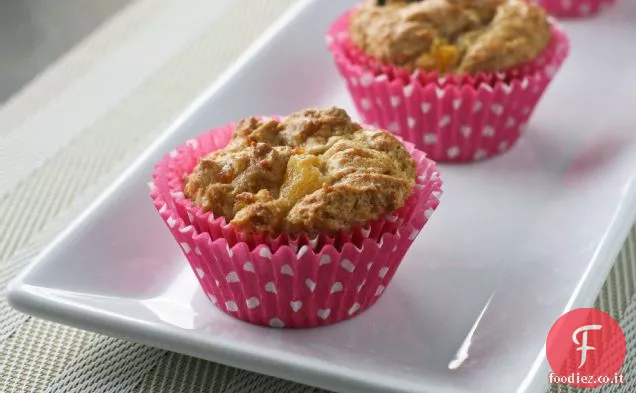 Muffin all'albicocca ciliegia