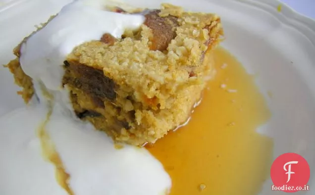 Farina d'avena al forno con mirtilli secchi e albicocche