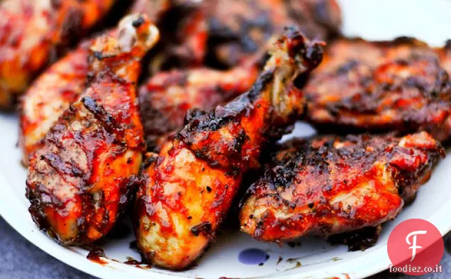 Candice semplice albicocca smaltato Bbq pollo
