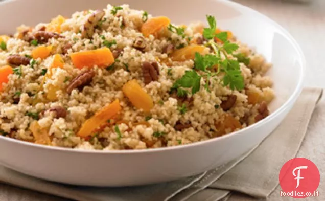 Couscous di noci pecan e albicocca