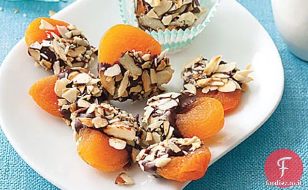 Croccanti albicocche al cioccolato