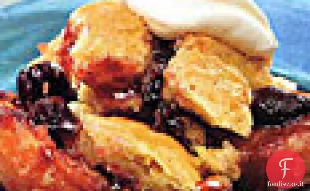 Ciabattino di ciliegie e albicocche