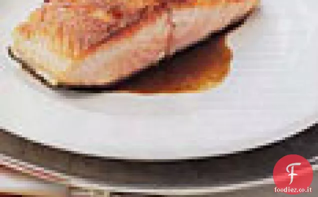 Salmone scottato con Glassa Balsamica