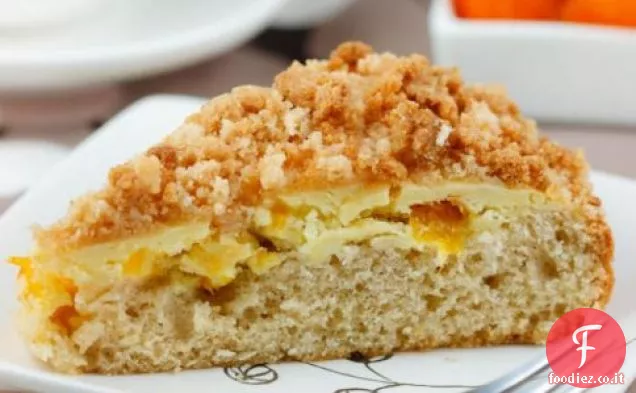 Torta di caffè briciola di albicocca