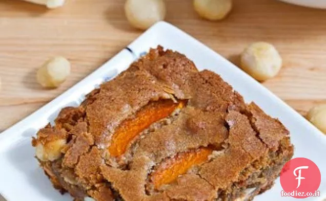 Albicocca Cioccolato Bianco e Noci di Macadamia Blondies