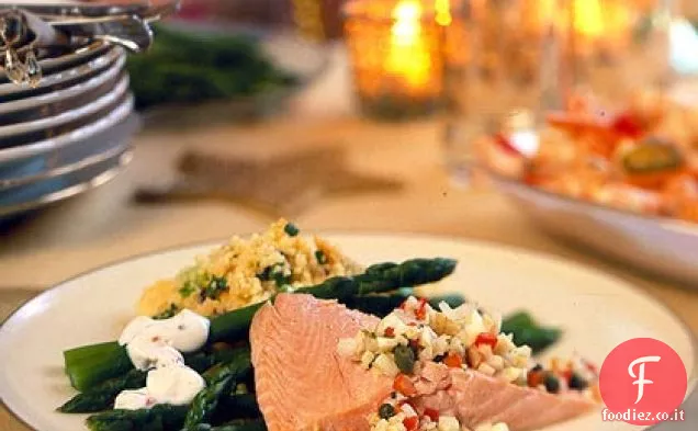 Salmone freddo in camicia con gusto finocchio-pepe