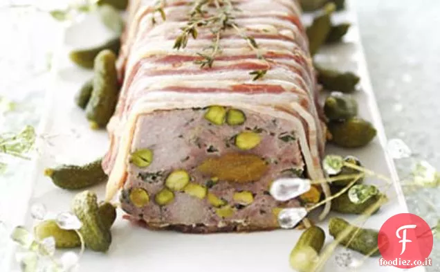 Terrina di maiale, Albicocca e pistacchio