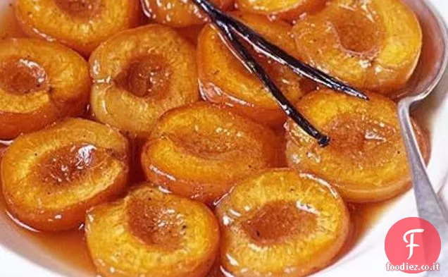 Albicocche di vaniglia al forno