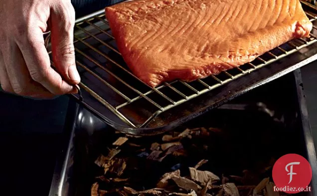 Salmone Affumicato e Stagionato con Scorza d'arancia