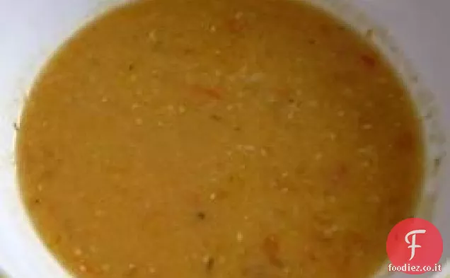 Zuppa di albicocche e lenticchie