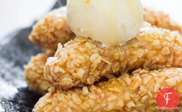 Farina d'avena Banane fritte