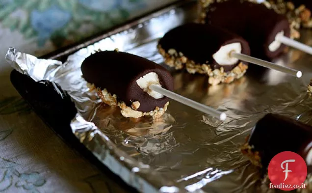 Mini cioccolato immerso banane