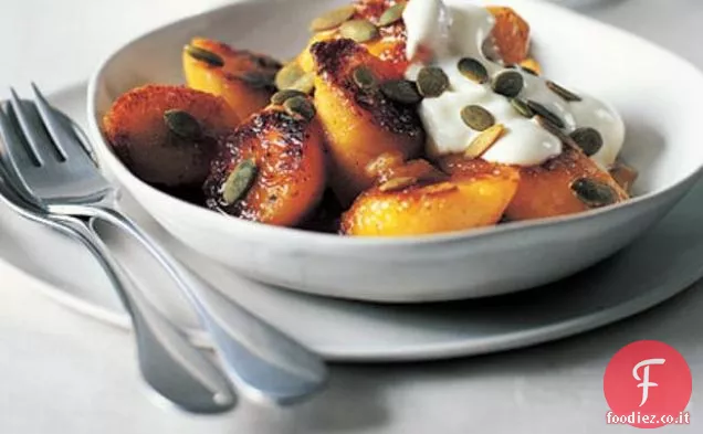 Banane caramellate appiccicose