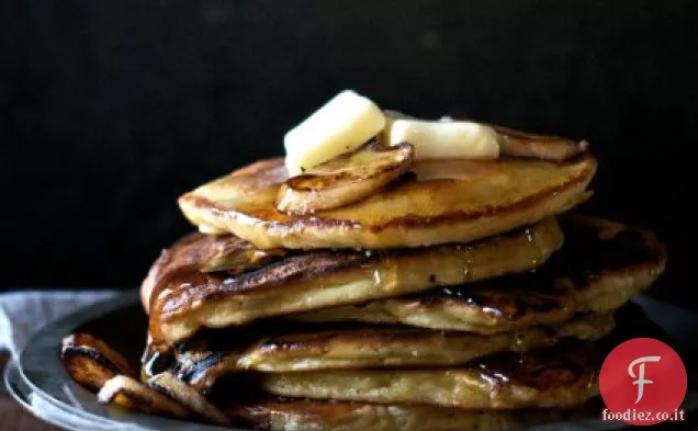 Ricetta frittelle di panna acida con banane