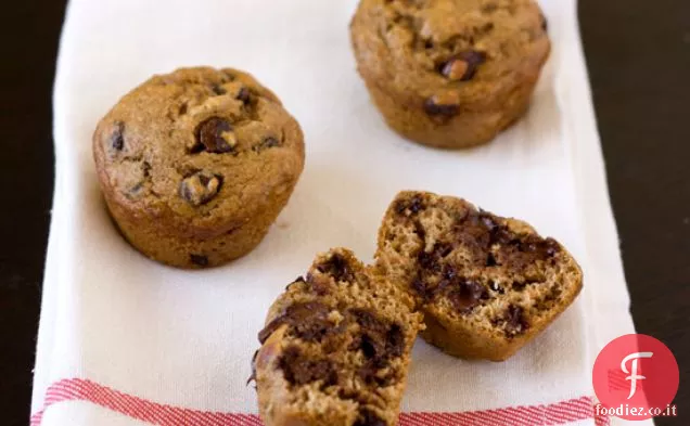 Più sano Banana Espresso Cioccolato Chip Muffin