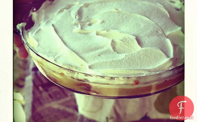 Torta di budino di banana