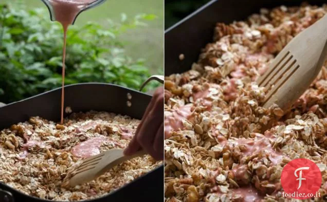 Muesli alla fragola e banana