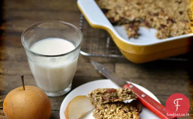 4-ingrediente Banana Oat Bars (con opzioni!)